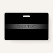 Eenvoudige elegante verloopstreep bewerkbare kleur badge (Achterkant)