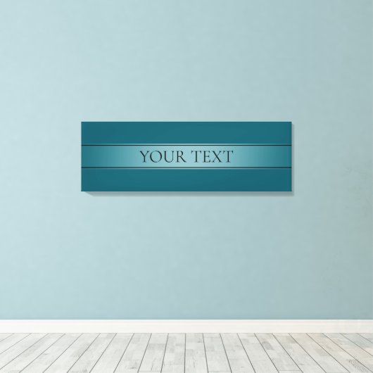 Eenvoudige elegante verloopstreep bewerkbare kleur canvas afdruk (Insitu (Houten vloer))