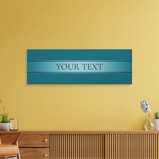 Eenvoudige elegante verloopstreep bewerkbare kleur canvas afdruk (Insitu (Woonkamer))