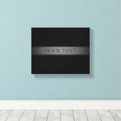 Eenvoudige elegante verloopstreep bewerkbare kleur canvas afdruk (Insitu (Houten vloer))