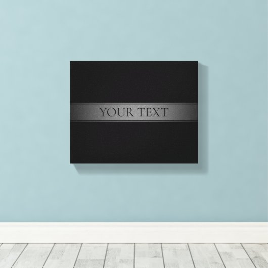 Eenvoudige elegante verloopstreep bewerkbare kleur canvas afdruk (Insitu (Houten vloer))