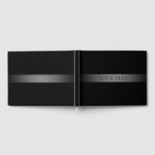 Eenvoudige elegante verloopstreep bewerkbare kleur gastenboek (Volledig)