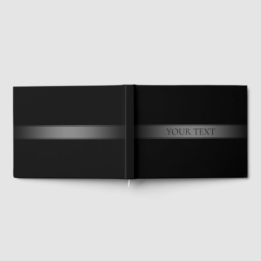 Eenvoudige elegante verloopstreep bewerkbare kleur gastenboek (Volledig)