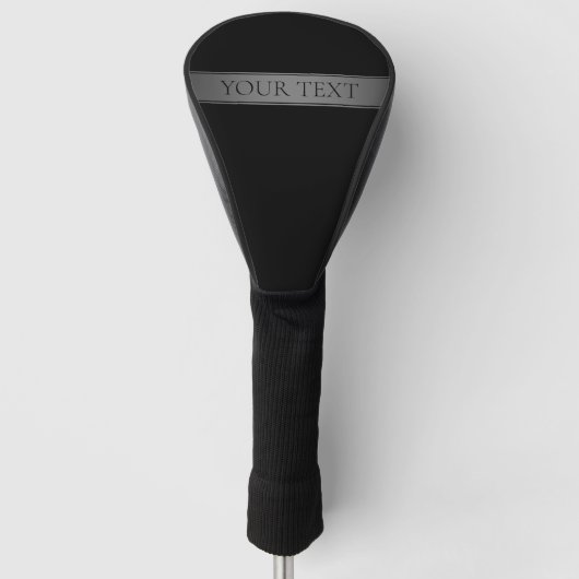 Eenvoudige elegante verloopstreep bewerkbare kleur golfheadcover (Voorkant)