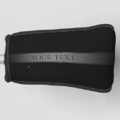 Eenvoudige elegante verloopstreep bewerkbare kleur golfheadcover (Voorkant)