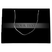 Eenvoudige elegante verloopstreep bewerkbare kleur groot cadeauzakje (Voorkant)