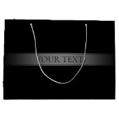 Eenvoudige elegante verloopstreep bewerkbare kleur groot cadeauzakje (Achterkant)