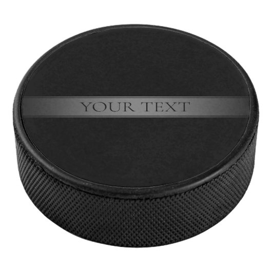 Eenvoudige elegante verloopstreep bewerkbare kleur hockey puck (3/4)