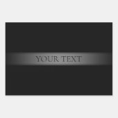 Eenvoudige elegante verloopstreep bewerkbare kleur inpakpapier vel (Voorkant 2)