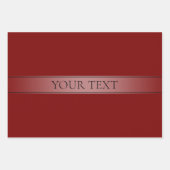 Eenvoudige elegante verloopstreep bewerkbare kleur inpakpapier vel (Voorkant 2)