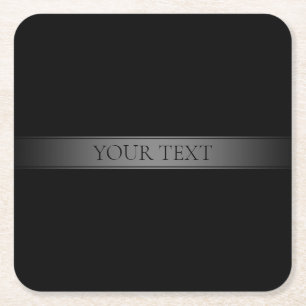 Eenvoudige elegante verloopstreep bewerkbare kleur kartonnen onderzetters