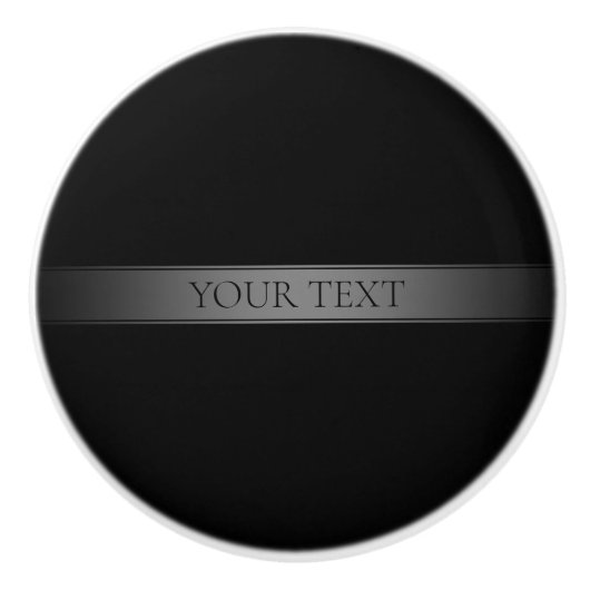 Eenvoudige elegante verloopstreep bewerkbare kleur keramische knop (Voorkant)