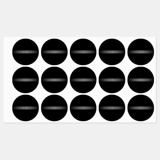 Eenvoudige elegante verloopstreep bewerkbare kleur labels (Vel)