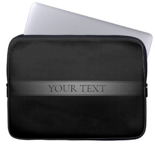 Eenvoudige elegante verloopstreep bewerkbare kleur laptop sleeve