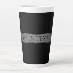 Eenvoudige elegante verloopstreep bewerkbare kleur latte mok