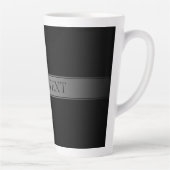 Eenvoudige elegante verloopstreep bewerkbare kleur latte mok (Rechts)