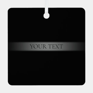 Eenvoudige elegante verloopstreep bewerkbare kleur metalen ornament