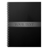 Eenvoudige elegante verloopstreep bewerkbare kleur notitieboek (Voorkant)