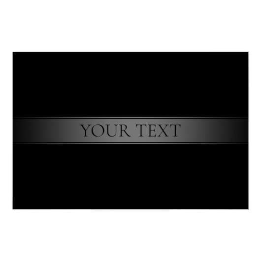 Eenvoudige elegante verloopstreep bewerkbare kleur perfect poster (Voorkant)