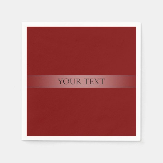 Eenvoudige elegante verloopstreep bewerkbare kleur servet (Voorkant)