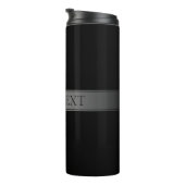 Eenvoudige elegante verloopstreep bewerkbare kleur thermosbeker (Geroteerd rechts)