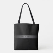 Eenvoudige elegante verloopstreep bewerkbare kleur tote bag (Achterkant)