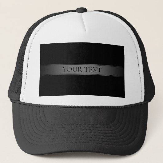 Eenvoudige elegante verloopstreep bewerkbare kleur trucker pet (Voorkant)