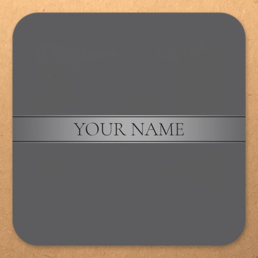 Eenvoudige elegante verloopstreep bewerkbare kleur vierkante sticker