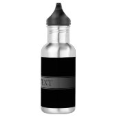 Eenvoudige elegante verloopstreep bewerkbare kleur waterfles  (Rechts)