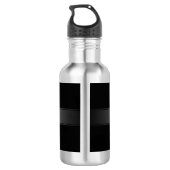 Eenvoudige elegante verloopstreep bewerkbare kleur waterfles  (Achterkant)