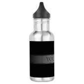 Eenvoudige elegante verloopstreep bewerkbare kleur waterfles  (Links)