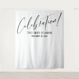 Eenvoudige Elegante Viering! Foto Achtergrond Wandkleed