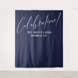 Eenvoudige Elegante Viering! Marine Foto Achtergro Wandkleed