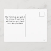 Eenvoudige Elegante Vreugde Kerstmis Familie Fotoc Feestdagenkaart (Achterkant)