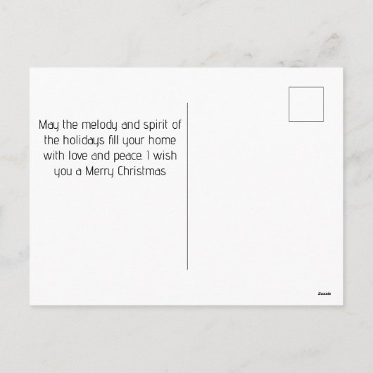 Eenvoudige Elegante Vreugde Kerstmis Familie Fotoc Feestdagenkaart (Achterkant)