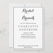 Eenvoudige Elegante Vrijgezellenfeest Bridal Brunc Kaart (Voorkant)
