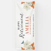 Eenvoudige Elegante Vrouw Pensioen Chic Witte Bloe Spandoek (Verticaal)