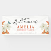 Eenvoudige Elegante Vrouw Pensioen Chic Witte Bloe Spandoek (Horizontaal)