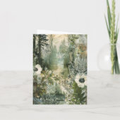 Eenvoudige Elegante Waterverf Bloemen Blank Note K Bedankkaart (Achterkant)