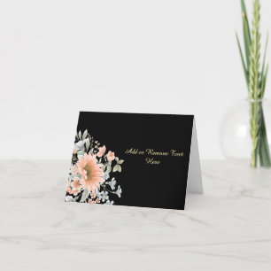 Eenvoudige Elegante Waterverf Bloemen Blank Note K Feestdagen Kaart