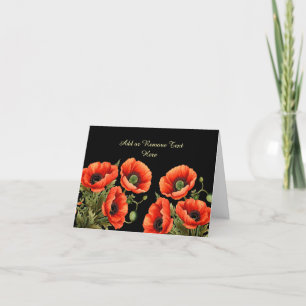 Eenvoudige Elegante Waterverf Bloemen Blank Note K Feestdagen Kaart