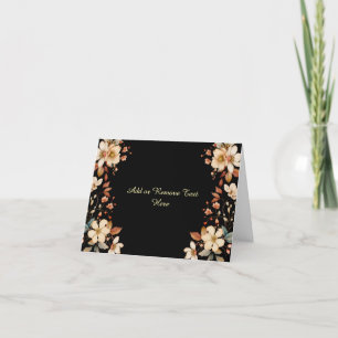 Eenvoudige Elegante Waterverf Bloemen Blank Note K Feestdagen Kaart