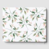 Eenvoudige Elegante Waterverf Botanische Bruiloft Gastenboek (Achterkant)