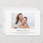 Eenvoudige elegante Waterverf laat de ruimte | Twe Save The Date (Achterkant)