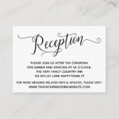 Eenvoudige, elegante weddenschappen informatiekaartje (Voorkant)