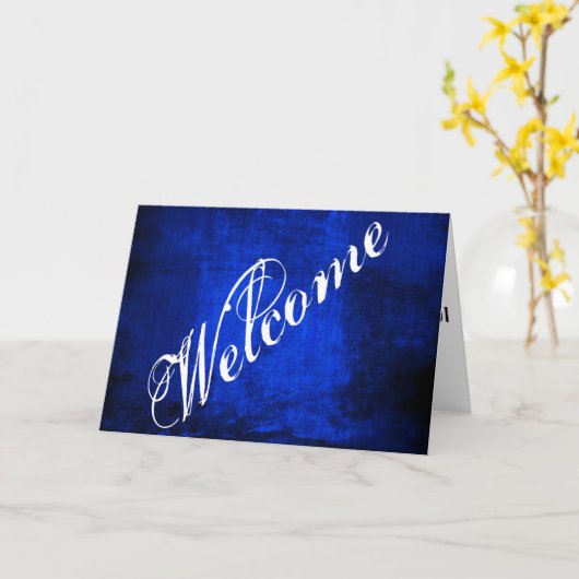 Eenvoudige elegante welkomstkaart kaart (Gele Bloem)