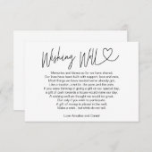 Eenvoudige elegante wensen goed Kaart (Voorkant / Achterkant)