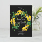 Eenvoudige Elegante Wildflower Kaart (Staand voorkant)