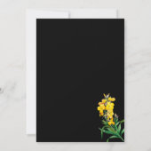 Eenvoudige Elegante Wildflower Kaart (Achterkant)