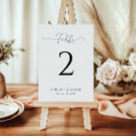 Eenvoudige Elegante witte bruiloft Kaart<br><div class="desc">Coördineer uw receptie met Simple Elegant White Table Numbers. Houd een consistente look met een witte achtergrond, klassieke serif belettering en gepersonaliseerde aangepaste namen, zodat elke tafel een elegante en georganiseerde touch krijgt. Deze zorgvuldig vervaardigde tafelnummers zorgen voor een verfijnde charme van uw huwelijksdecor, waardoor uw gasten een naadloze en...</div>